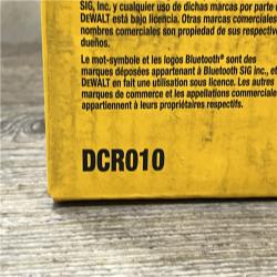NEW - DEWALT 20V MAX Cordless Bluetooth Speaker (Tool Only)