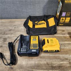 HOUSTON LOCATION - AS-IS (APPEARS LIKE NEW) DEWALT ATOMIC 20V MAX Lithium Ion Cordless 23 Gauge Pin Nailer Kit with 2.0Ah Battery and Charger