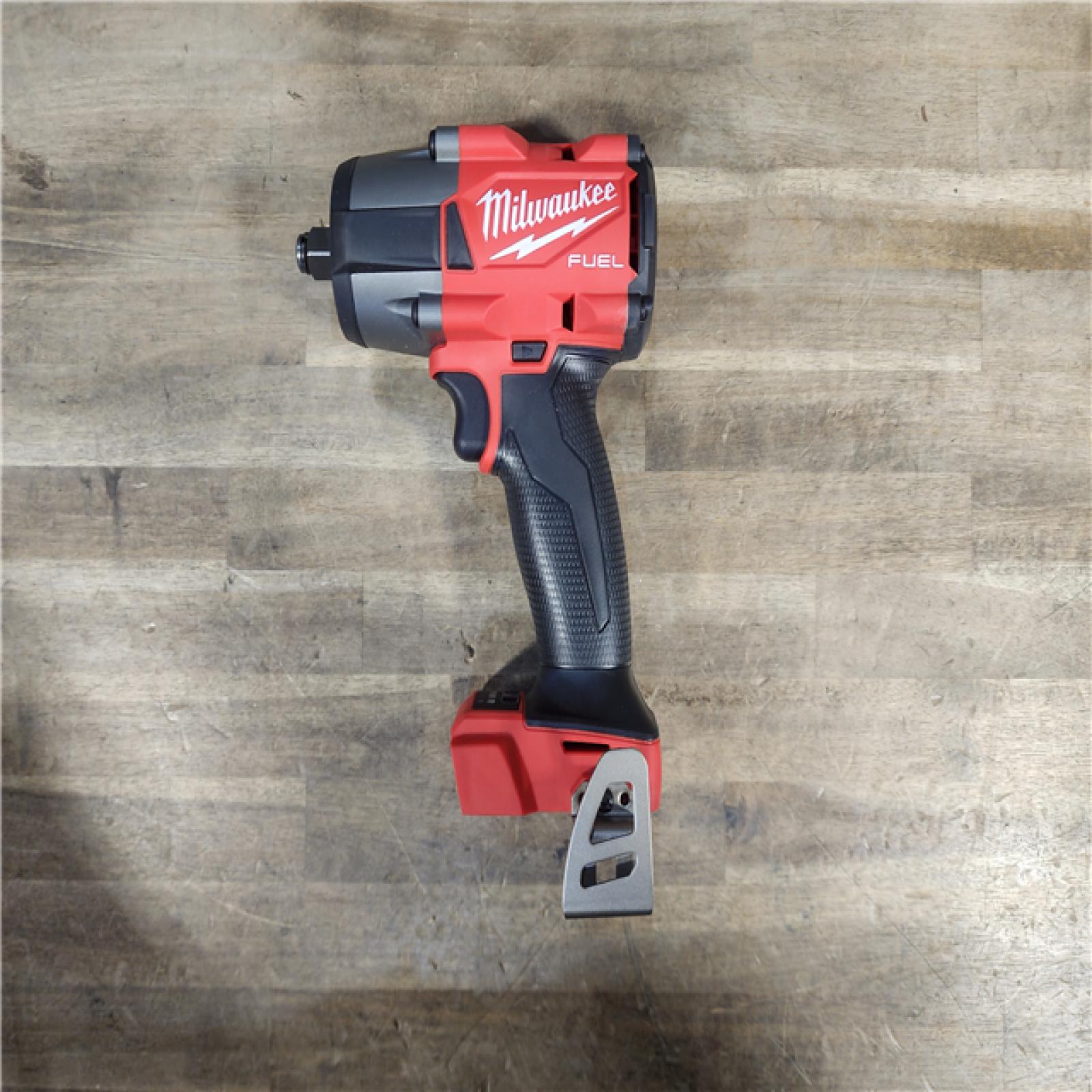HOUSTON LOCATION - AS-IS Milwaukee M18 18V Fuel 1/2  Mid-Torque Impact Wrench Cordless Lithium-Ion Brushless with Friction Ring 2962-20
