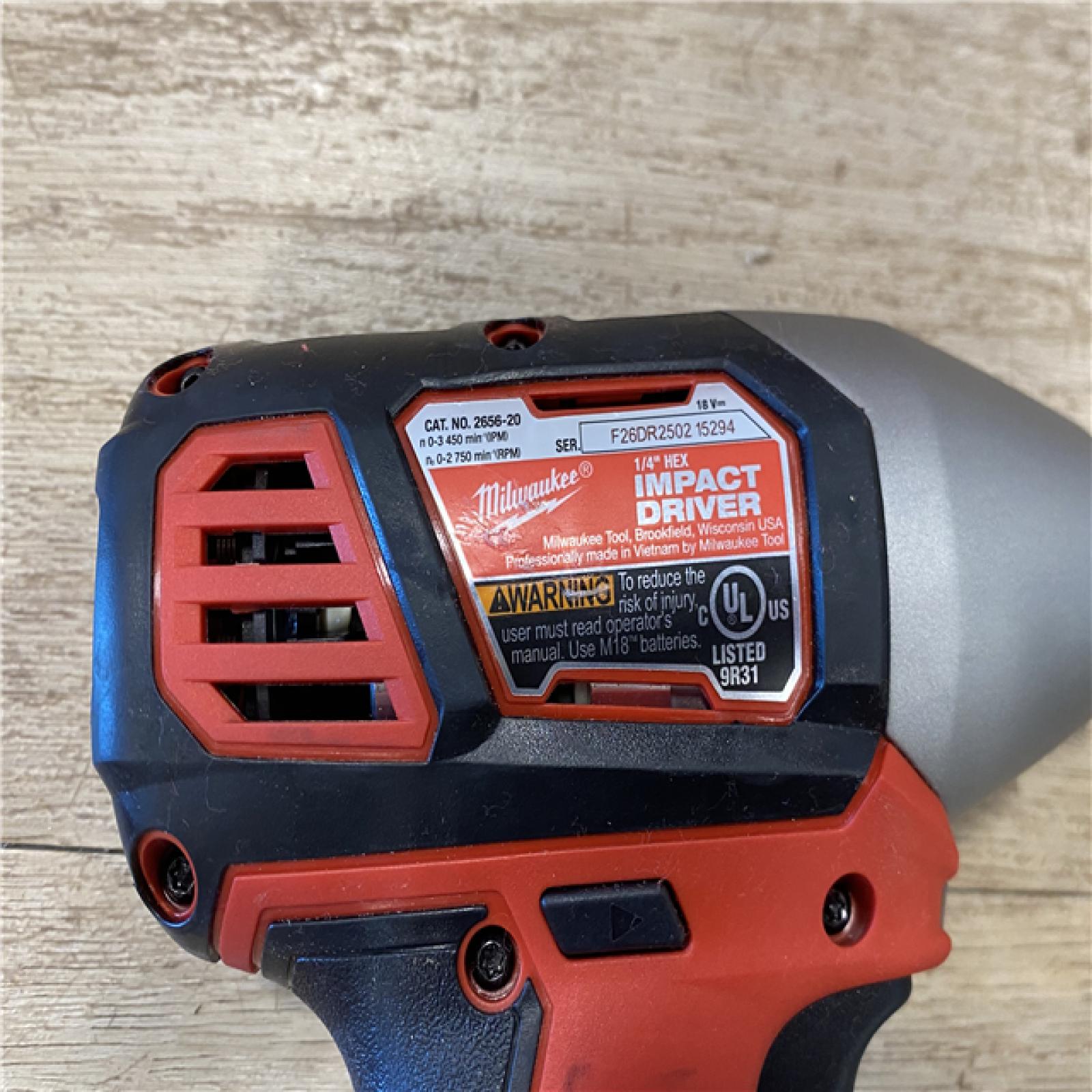 AS-IS Milwaukee 18V Lithium-Ion Cordless Drill Driver/Impact Driver Combo Kit
