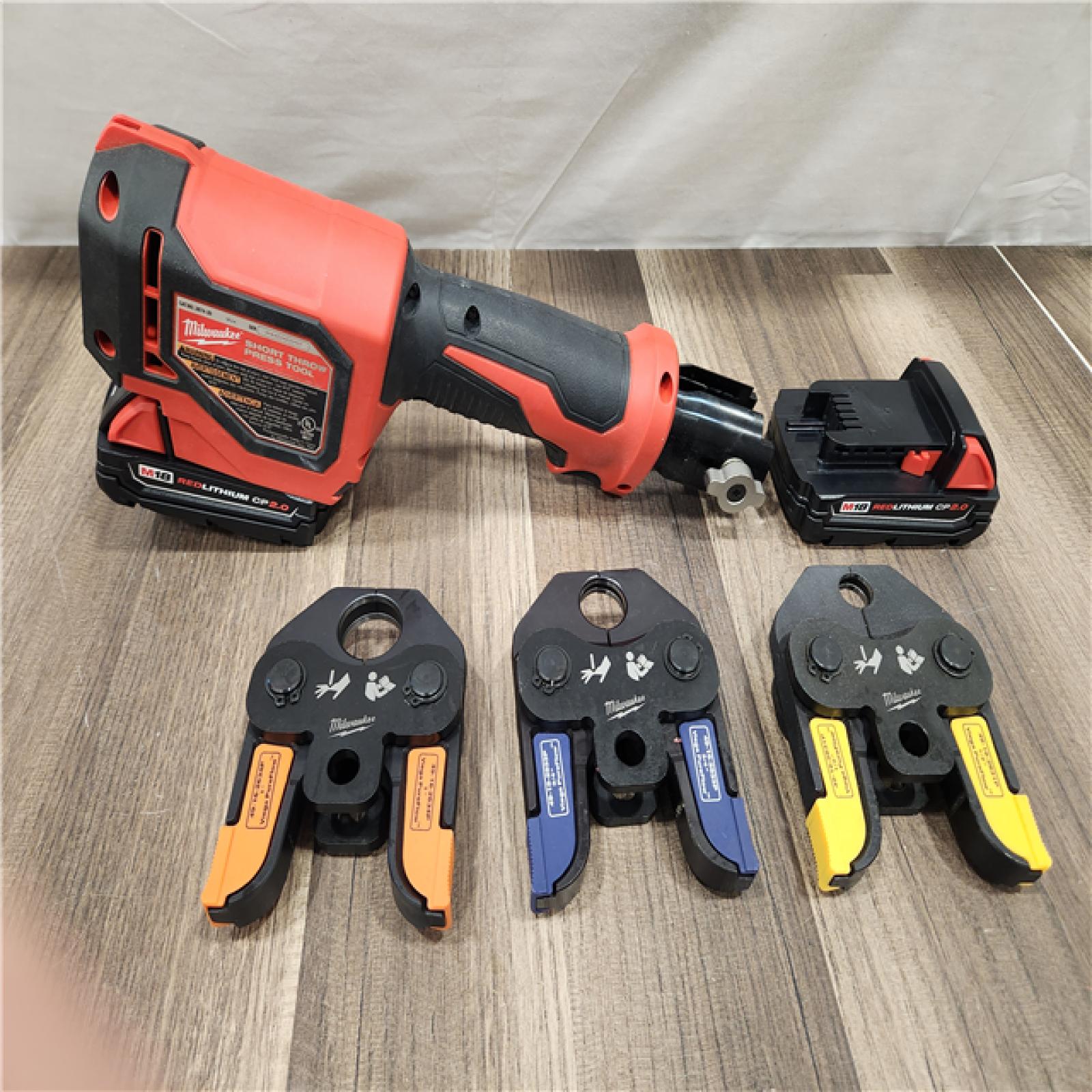 AS-IS- Milwaukee - M18 Short Throw Press Tool Kit - Viega PureFlow & T.