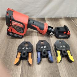 AS-IS- Milwaukee - M18 Short Throw Press Tool Kit - Viega PureFlow & T.