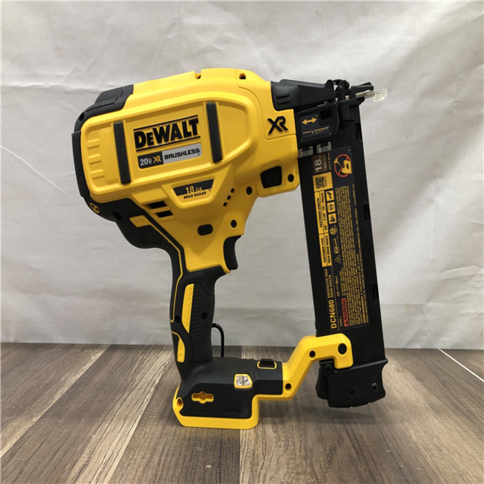AS-IS DEWALT 20V MAX XR Lithium-Ion Electric Cordless 18-Gauge Brad Nailer (Tool Only)