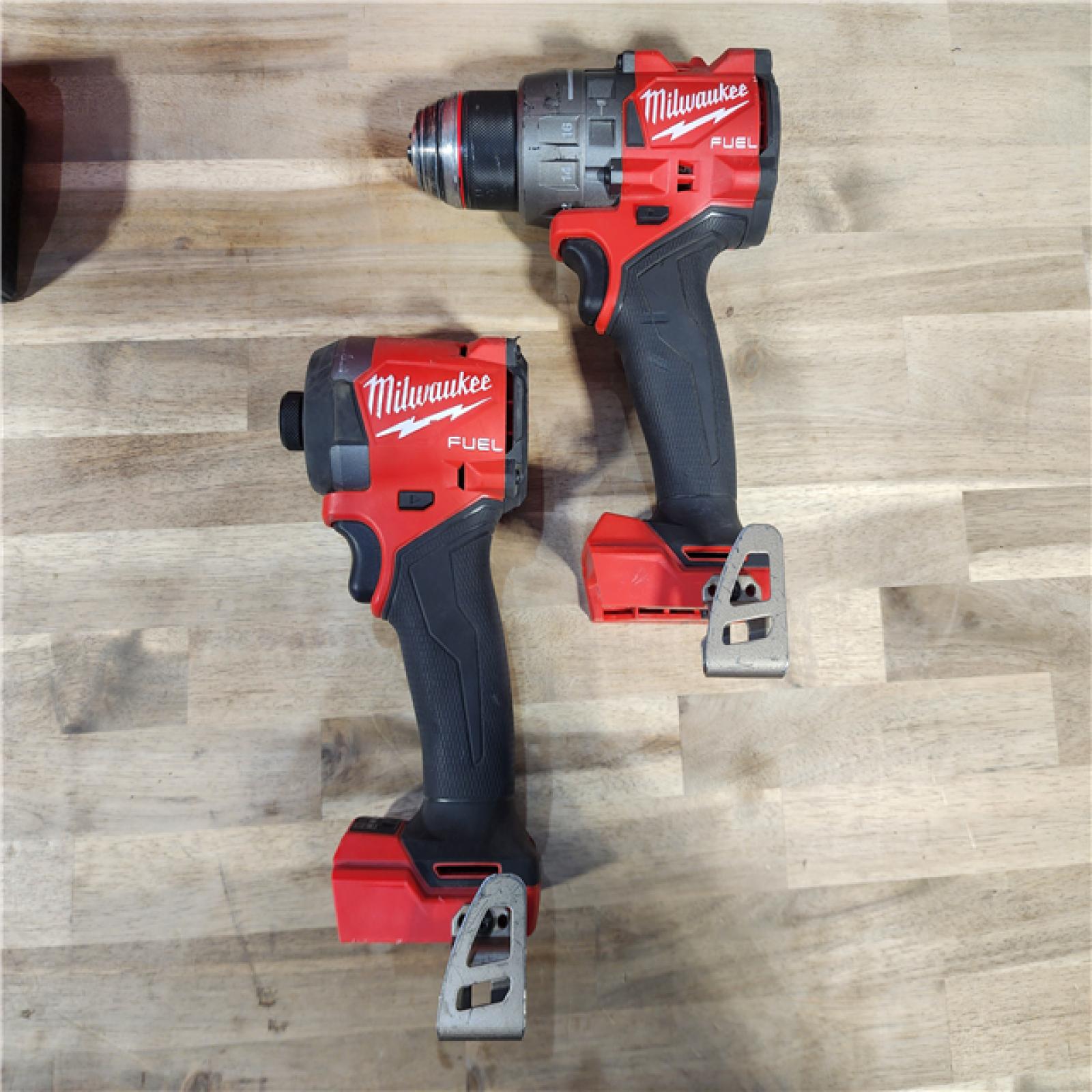 HOUSTON LOCATION - AS-IS MILWAUKEE M18 FUEL 18V Lithium-Ion Brushless Cordless Hammer Drill and Impact Driver Combo Kit (2-Tool) with 2 Batteries
