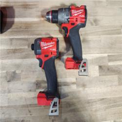 HOUSTON LOCATION - AS-IS MILWAUKEE M18 FUEL 18V Lithium-Ion Brushless Cordless Hammer Drill and Impact Driver Combo Kit (2-Tool) with 2 Batteries