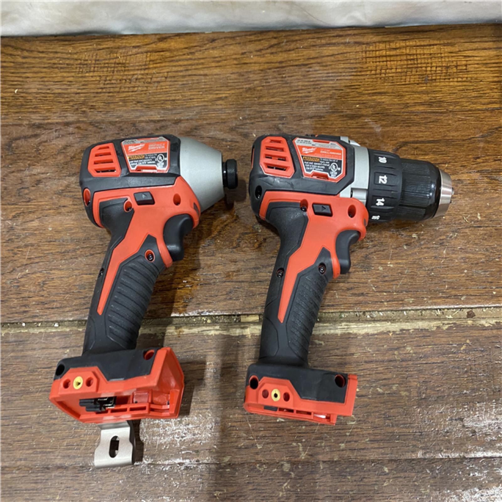 AS-IS Milwaukee 18V Cordless Brushed 2 Tool Drill/Driver and Impact Driver Kit