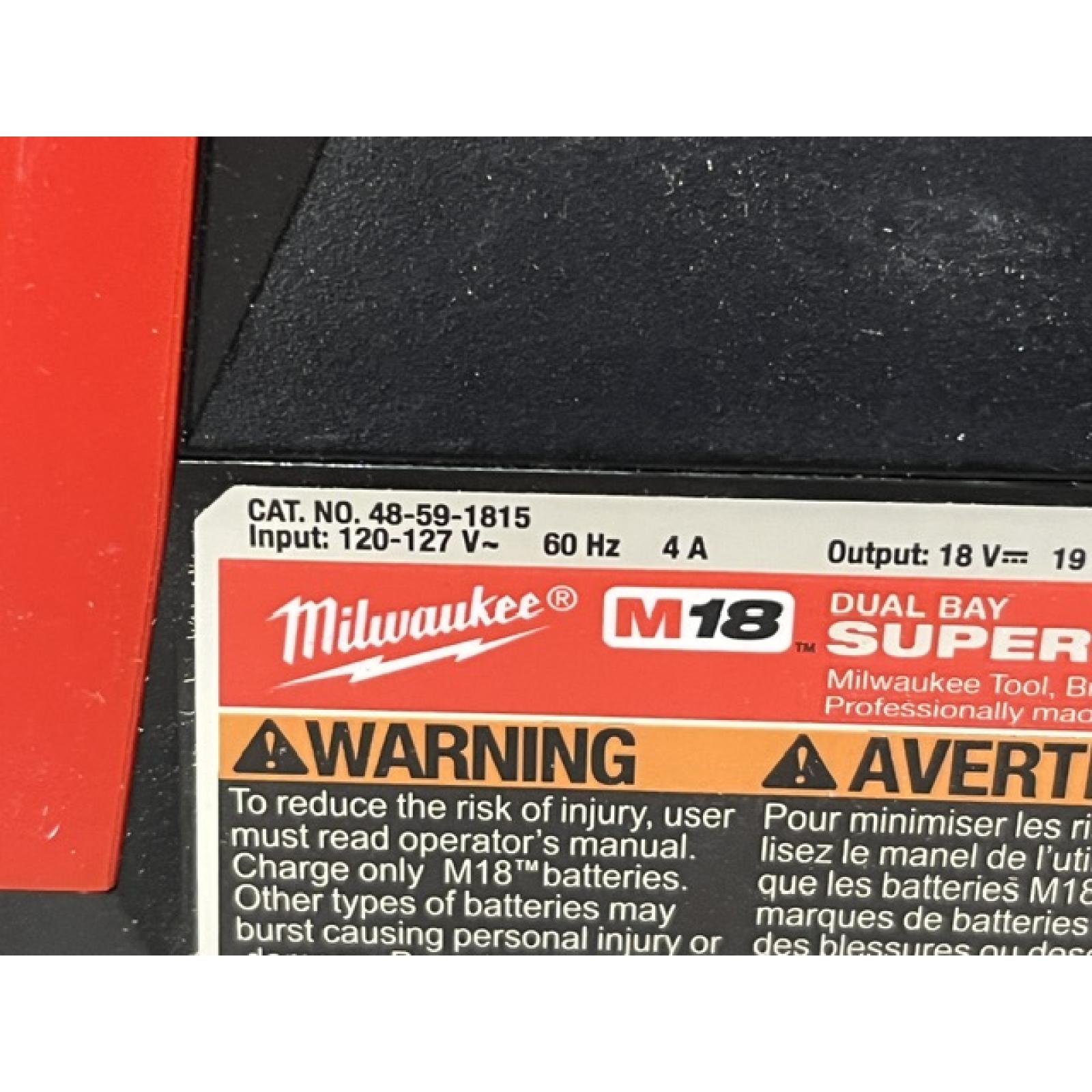 AS-IS Milwaukee 18V Dual Bay Simultaneous Super Charger (Tool-Only)