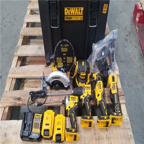 CALIFORNIA NEW DEWALT BRUSHLESS 6-TOOL COMBO KIT WITH TOUGHSYSTEM 2.0