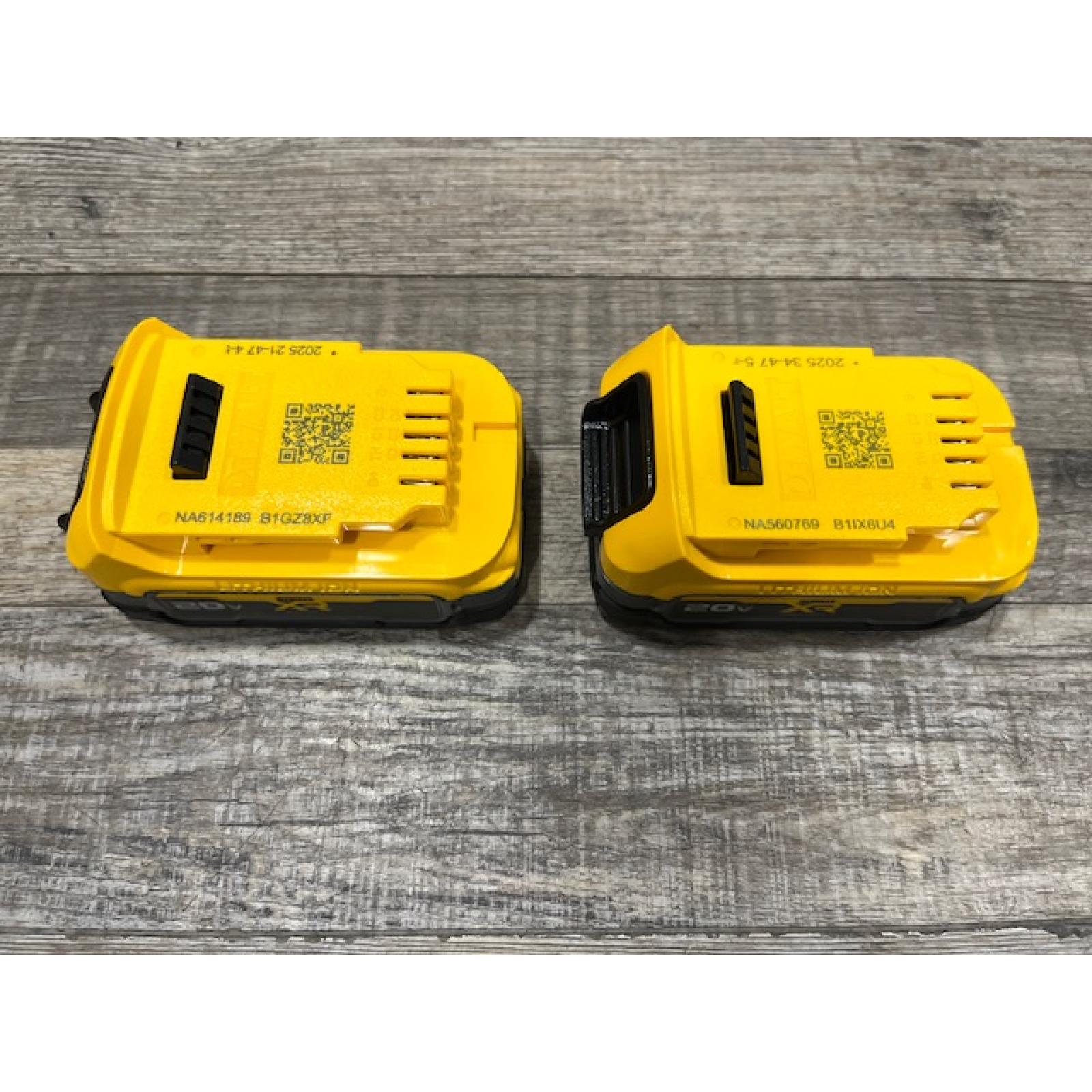 AS-IS DEWALT 20V MAX XR POWERSTACK Lithium-Ion 1.7 Ah Compact Battery (2-Pack)