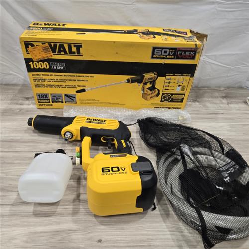 GOOD- DEWALT FLEXVOLT 60V MAX 1000 PSI 1.0 GPM Cold Water Cordless Battery Power Cleaner (Tool Only)