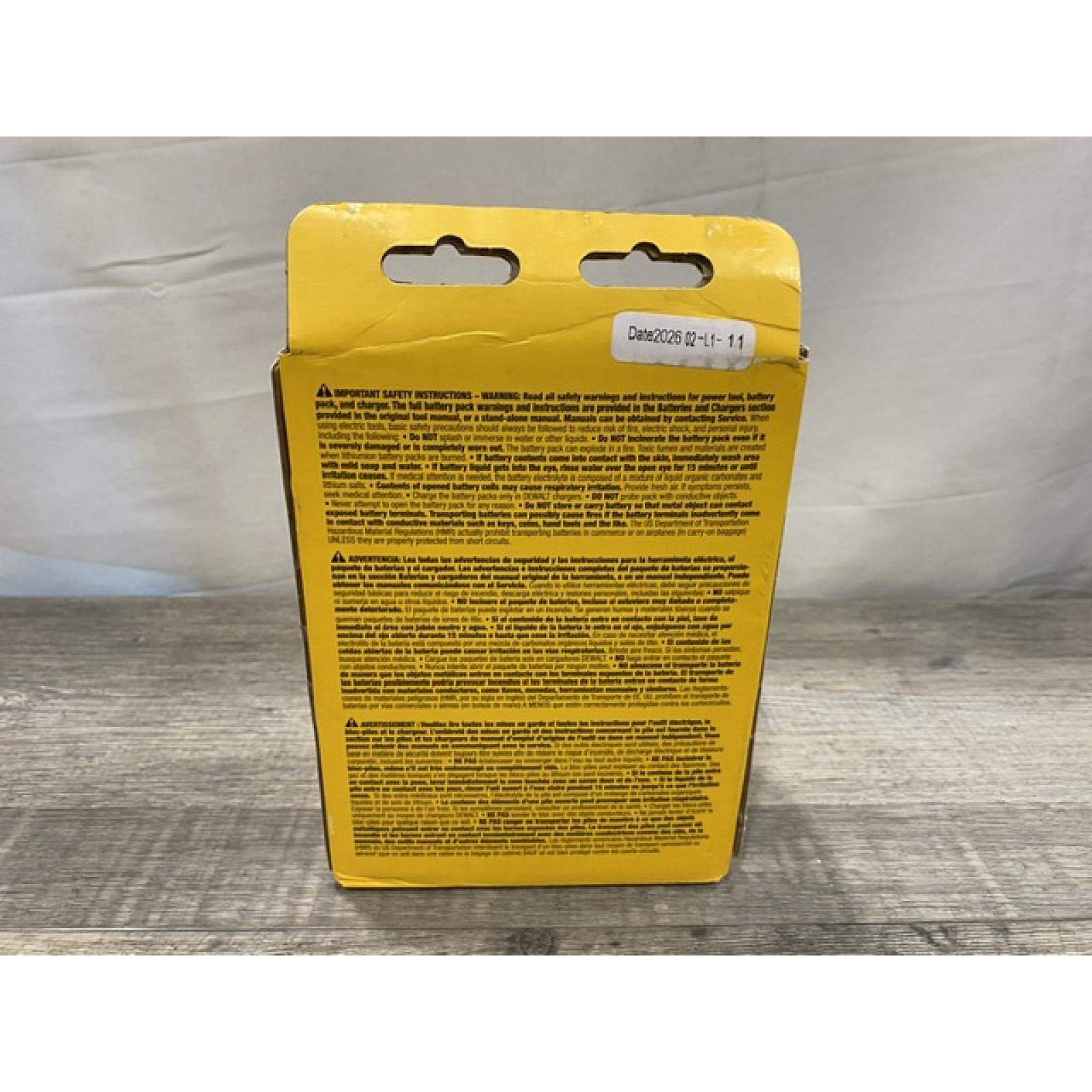 NEW - DEWALT FLEXVOLT 20V/60V MAX Lithium-Ion 6.0Ah Battery Pack (2 Pack)