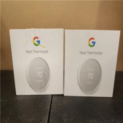 Phoenix AS-IS Google Nest Thermostat - Smart Programmable Wi-Fi Thermostat - (2-Pack)