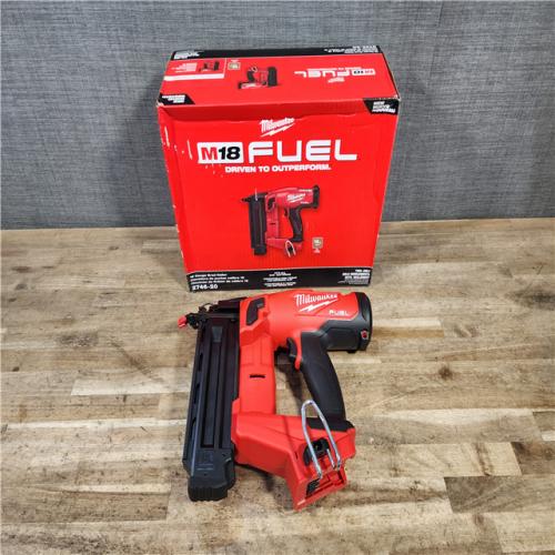 HOUSTON LOCATION - AS-IS (APPEARS LIKE NEW) Milwaukee FUEL 18-Volt Lithium-Ion Brushless Cordless 18-Gauge Brad Nailer (Tool-Only)