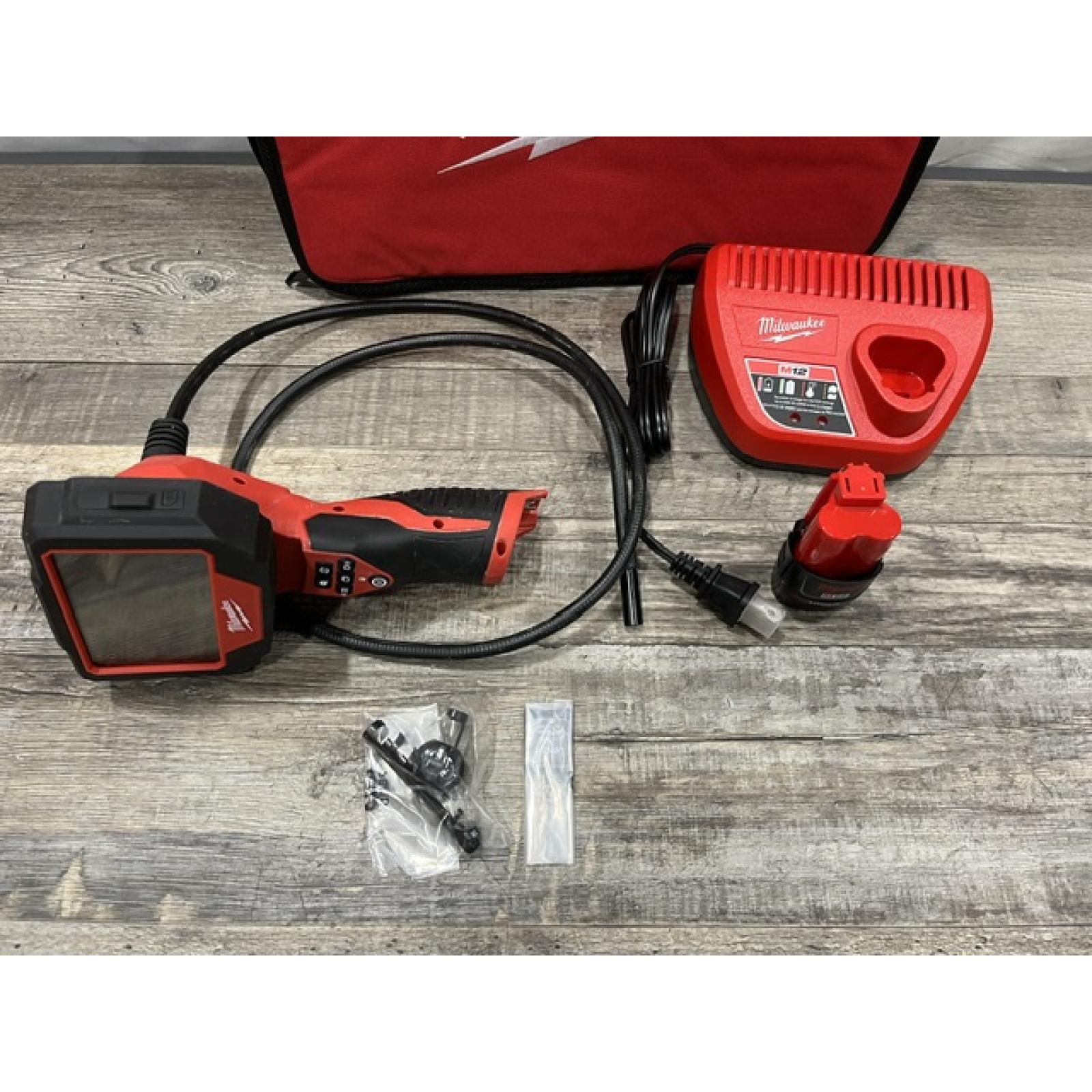 AS-IS Milwaukee 12V Lithium-Ion Cordless M-SPECTOR 360-Degree 4 ft. Inspection Camera Kit