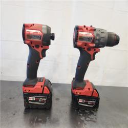 AS-IS- M18 FUEL 18V Lithium-Ion Brushless Cordless Hammer Drill and Impact Driver Combo Kit (2-Tool) with 2 Batteries