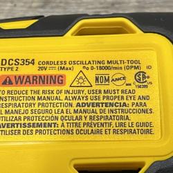 AS-IS DEWALT ATOMIC 20V MAX Cordless Brushless Oscillating Multi Tool Kit