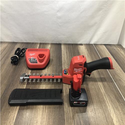 AS-IS Milwaukee FUEL 8 in. 12V Lithium-Ion Brushless Cordless Hedge Trimmer Kit