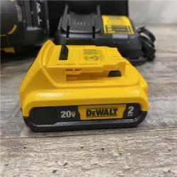 AS-IS DEWALT 20V MAX Lithium-Ion 15-Degree Electric Cordless Roofing Nailer Kit