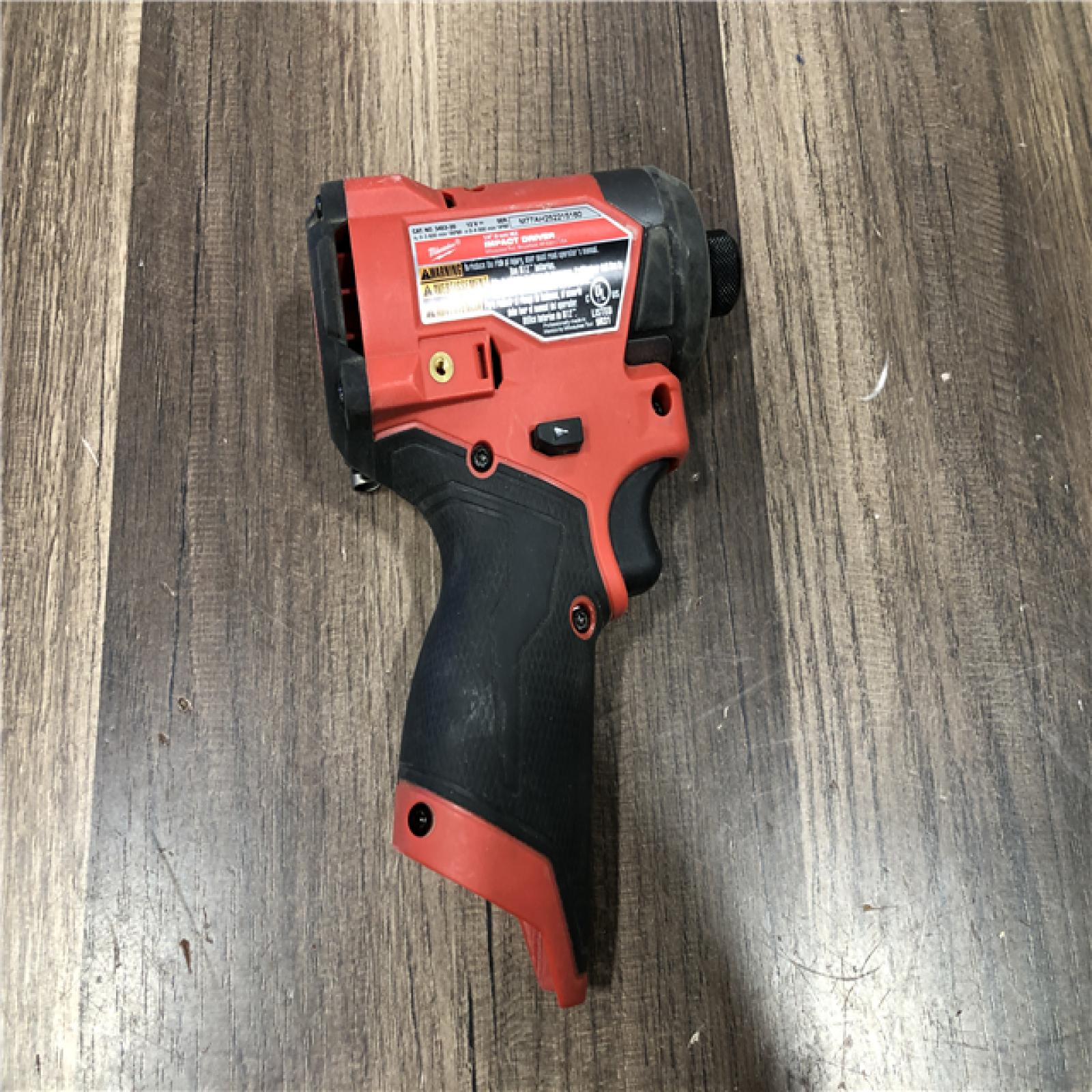 AS-IS Milwaukee  FUEL 12V Lithium-Ion Brushless Cordless 1/4 in. Hex Impact Driver (Tool-Only)