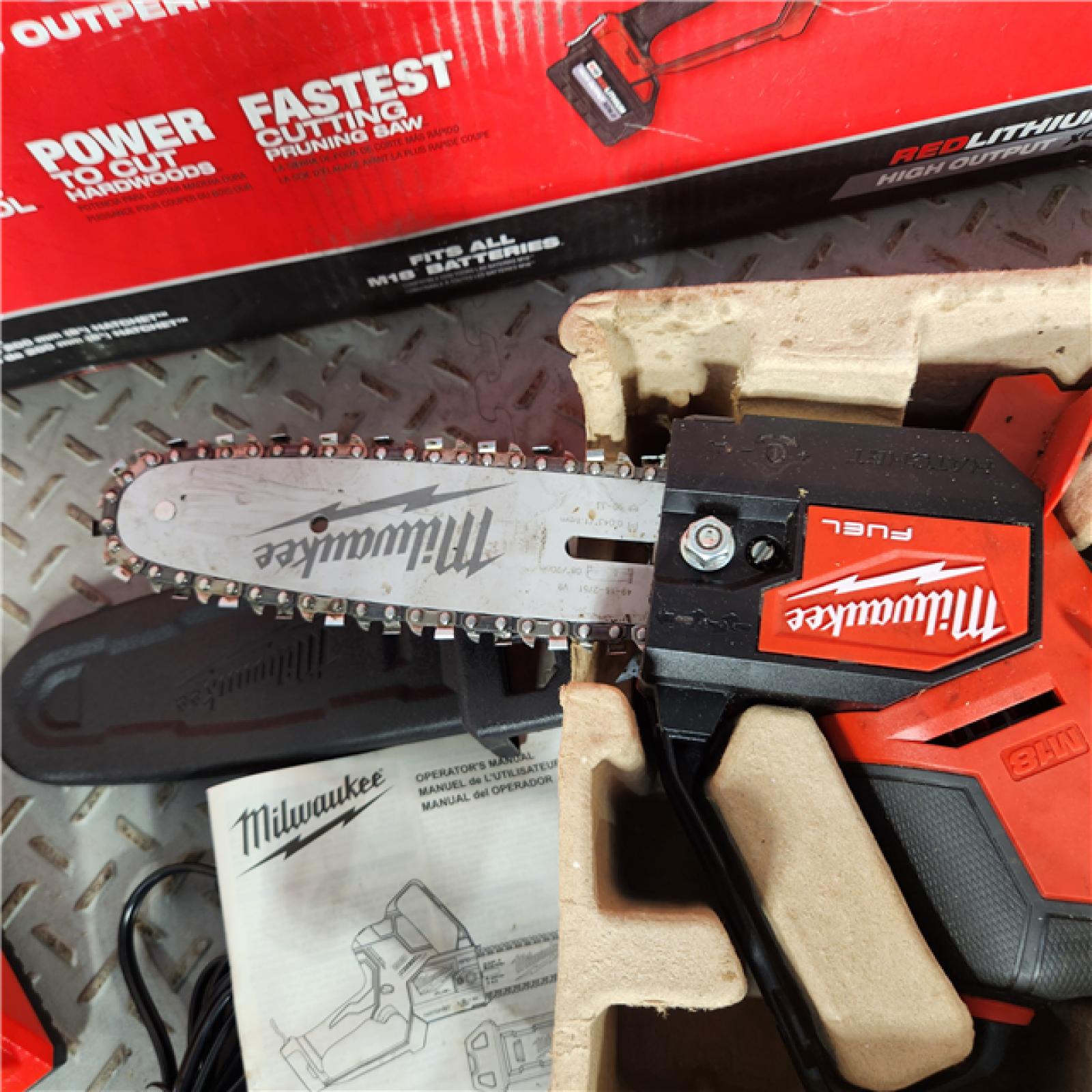 Houston Location - AS-IS Milwaukee M18 FUEL 3004-21P Hatchet 8 in. Battery Pruning Saw Kit (Battery & Charger) 0.325 in. - Appears IN LIKE NEW Conditipn