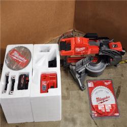 HOUSTON LOCATION - AS-IS (APPEARS LIKE NEW) M18 FUEL 18V 10 in. Lithium-Ion Brushless Cordless Dual Bevel Sliding Compound Miter Saw Kit with One 8.0 Ah Battery