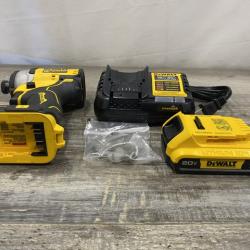 AS-IS DEWALT Atomic 20V Max Lithium-Ion Brushless Cordless Compact 1/4 in. Impact Driver Kit