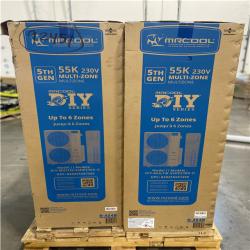 DALLAS LOCATION - AS IS- MR.COOL 5th Gen Multi-Zone 4-Zone 55 000 BTU 22 SEER2 (6K + 9K + 18K + 24K) Ductless Mini-Split Air Conditioner and Heat Pump (2 UNITS)