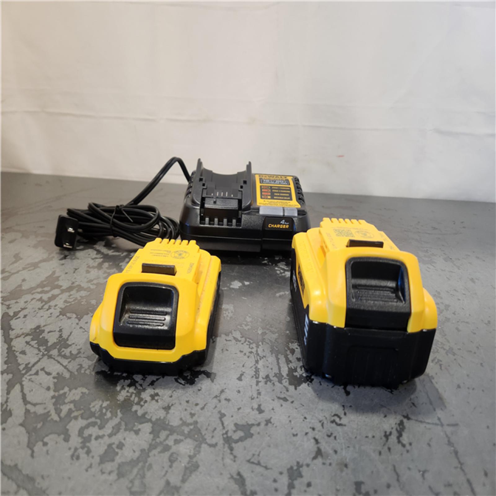 AS-IS- DEWALT 20V MAX Lithium-Ion Battery Kit with 5.0Ah and 2.0Ah Battery and Charger