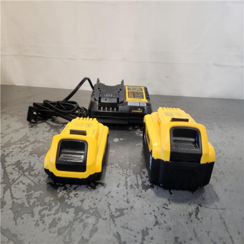 AS-IS- DEWALT 20V MAX Lithium-Ion Battery Kit with 5.0Ah and 2.0Ah Battery and Charger