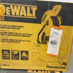 NEW- DeWalt 15 Amp Corded 12 in. Single Bevel Compound Miter Saw