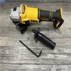 AS-IS DEWALT 20-Volt MAX Cordless Brushless 4-1/2 in. Angle Grinder with Slide Switch (Tool Only)