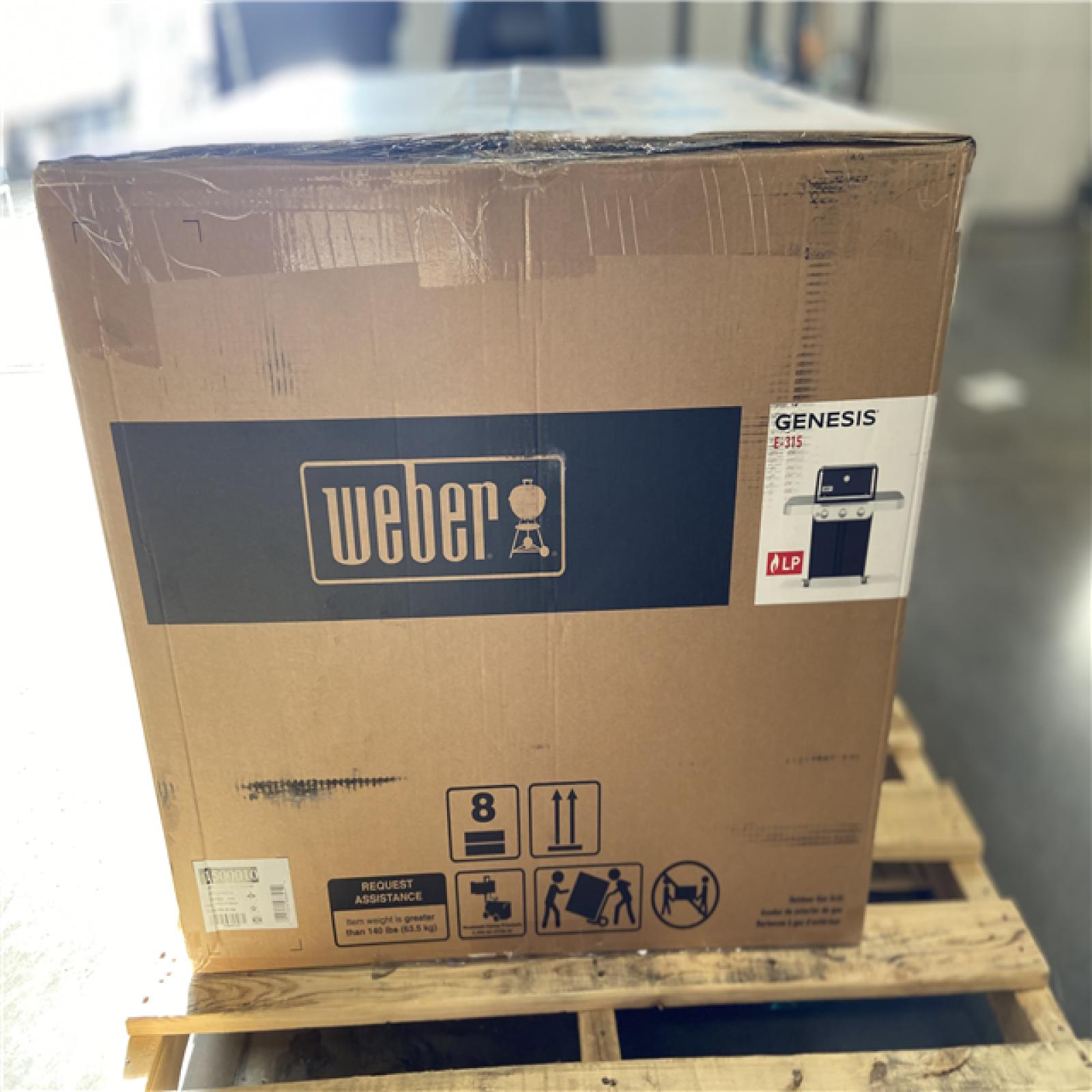 DALLAS LOCATION - Weber Genesis E-315 3-Burner Liquid Propane Gas Grill in Black