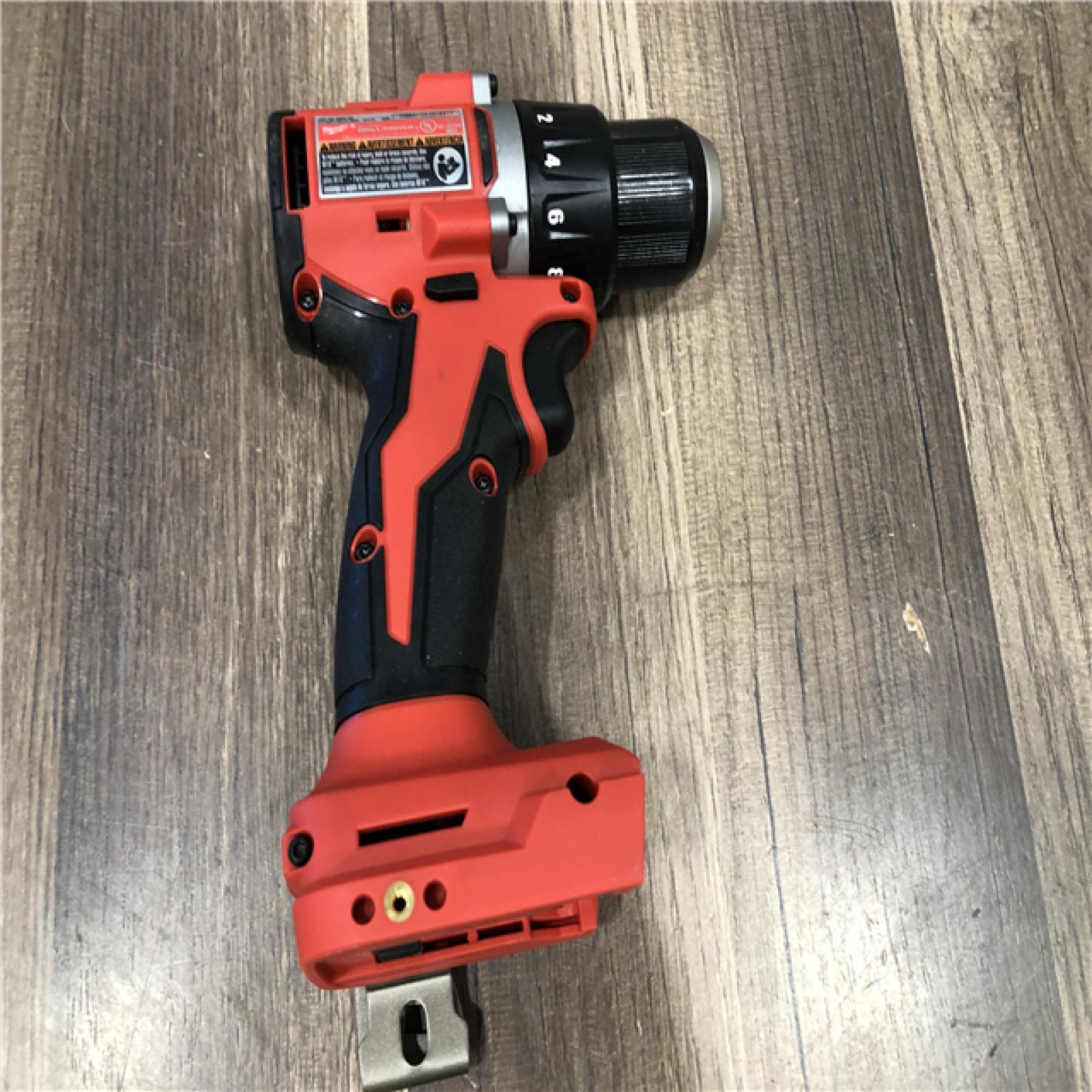 AS-IS Milwaukee 18V Lithium-Ion Brushless Cordless 1/2 in. Compact Drill/Driver (Tool-Only)