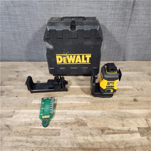 HOUSTON LOCATION - AS-IS DEWALT 20V MAX Laser Level Kit  Cross Line Laser  3x360  Green (TOOL ONLY)