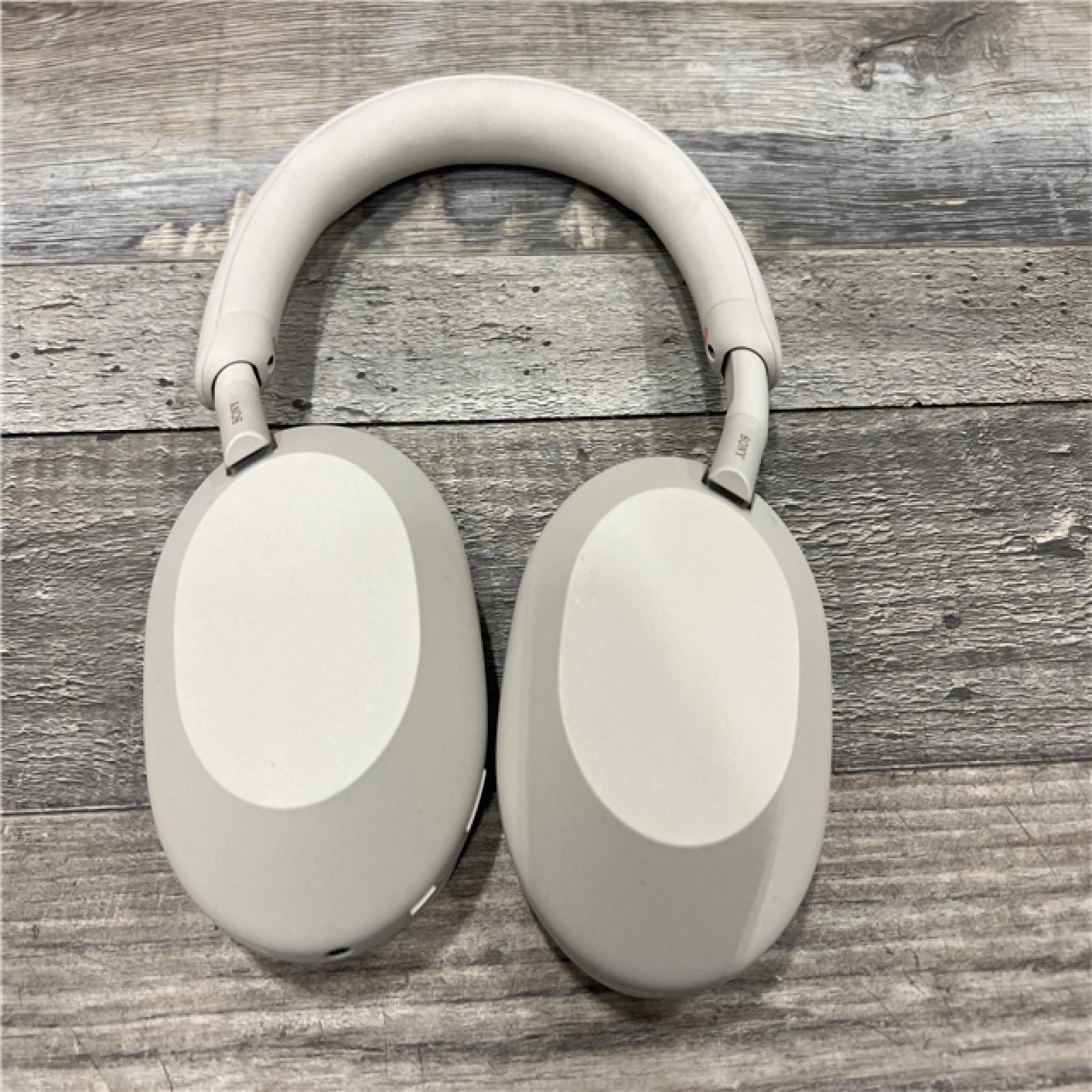 AS-IS Sony WH-1000XM5 Bluetooth Wireless Noise-Canceling Headphones - Silver