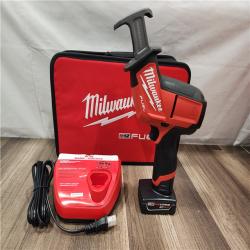 AS-IS- Milwaukee M12 FUEL 12-Volt Lithium-Ion Brushless Cordless HACKZALL Reciprocating Saw Kit W/ Free M12 4.0Ah Compact Battery