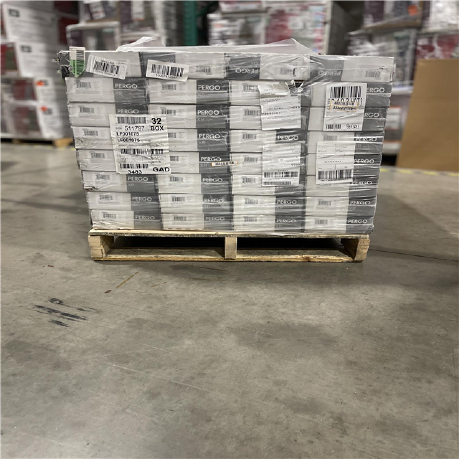 DALLAS LOCATION -Pergo XP Anndel Oak 10 mm T x 7.4 in. W Water Resistant Laminate Wood Flooring (19.63 sq. ft./case) PALLET-(32 CASES)