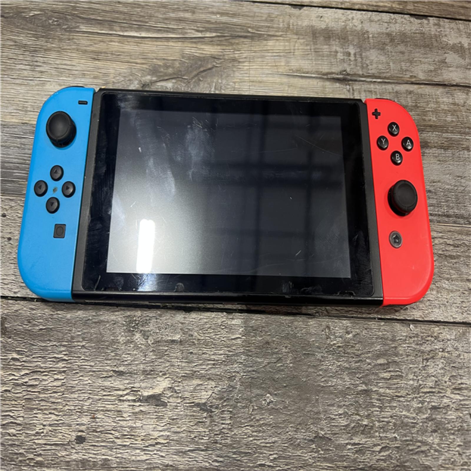 AS-IS Nintendo Switch with Neon Blue and Neon Red Joy-Con