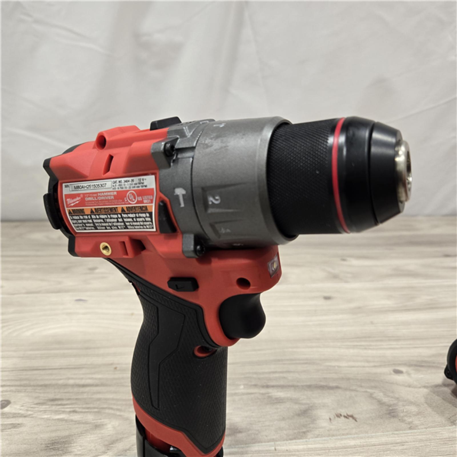 AS-IS Milwaukee 3497-22 12V Hammer Drill and Impact Driver Combo Kit