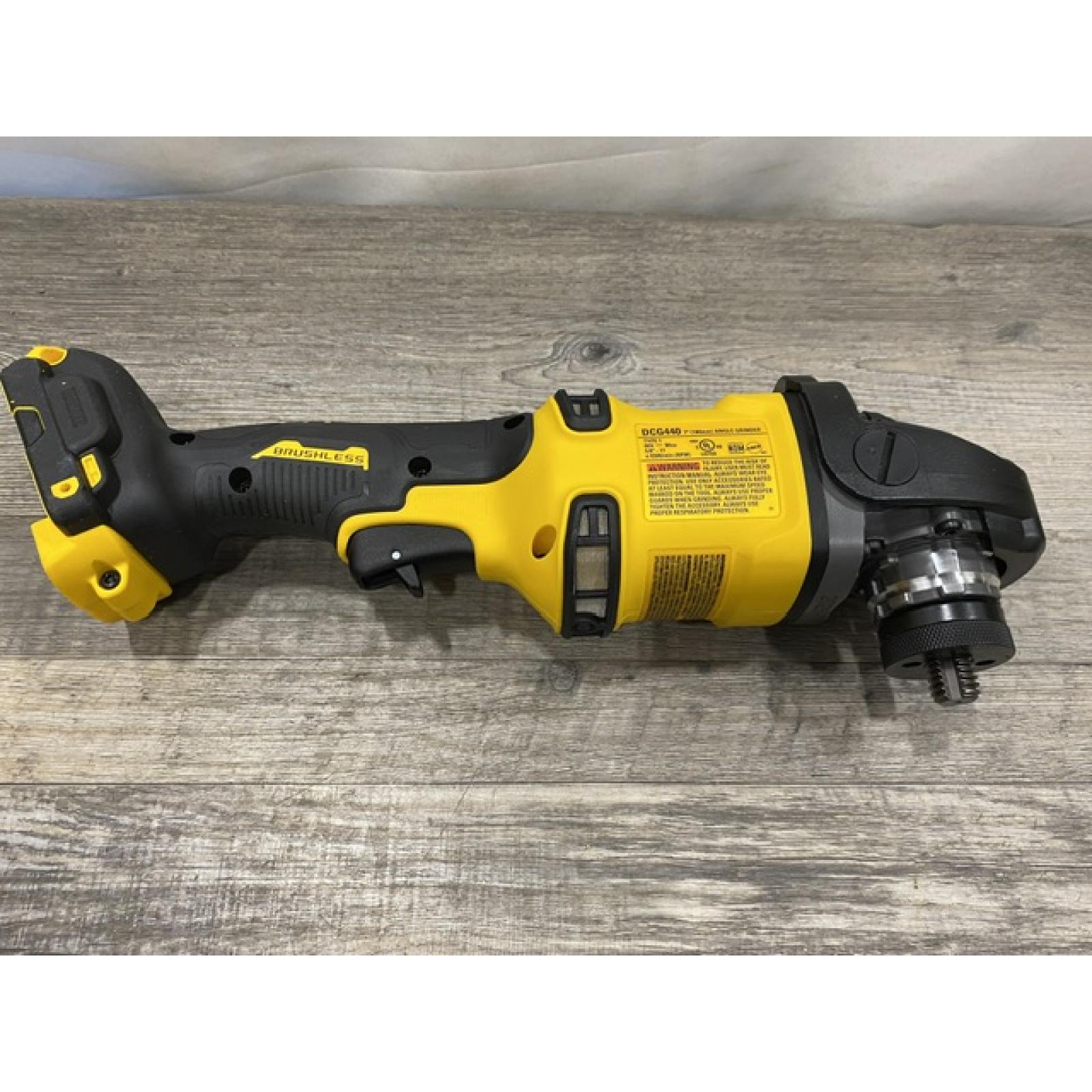 AS-IS DEWALT FLEXVOLT 60V Cordless 7 in. Angle Grinder (Tool-Only)