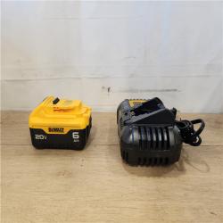 AS-IS- DEWALT 20V MAX Lithium-Ion 6.0 Ah Battery and Charger