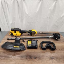 AS-IS - DEWALT FLEXVOLT 60V MAX 17 in. Cordless Battery Powered Attachment Capable Trimmer Kit with (1) FLEXVOLT 3Ah Battery & Charger
