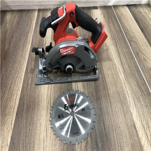 AS-IS Milwaukee FUEL 18V Lithium-Ion Brushless Cordless 6-1/2 in. Circular Saw (Tool-Only)