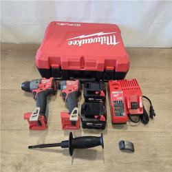 AS-IS Milwaukee FUEL 18V Cordless Hammer Drill and Impact Driver Combo Kit