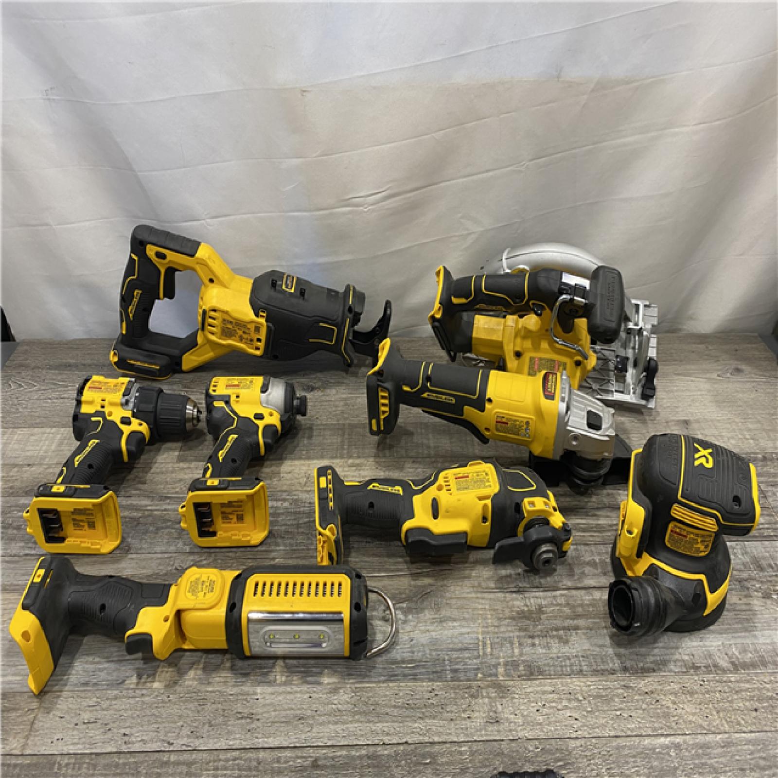 AS-IS DEWALT 20V Lithium-Ion Cordless 8-Tool Combo Kit