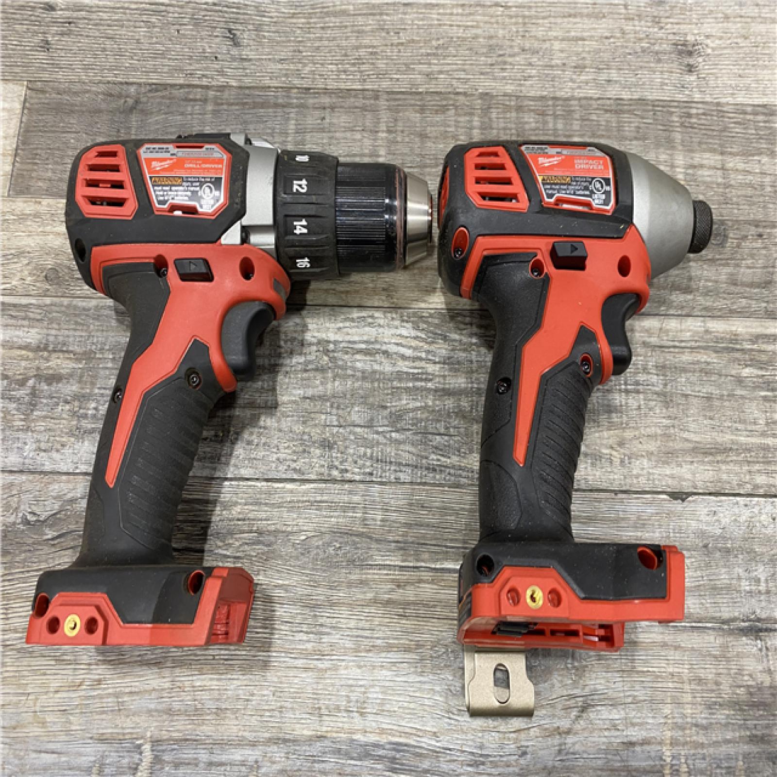 AS-IS Milwaukee 18V Lithium-Ion Cordless Drill Driver/Impact Driver Combo Kit