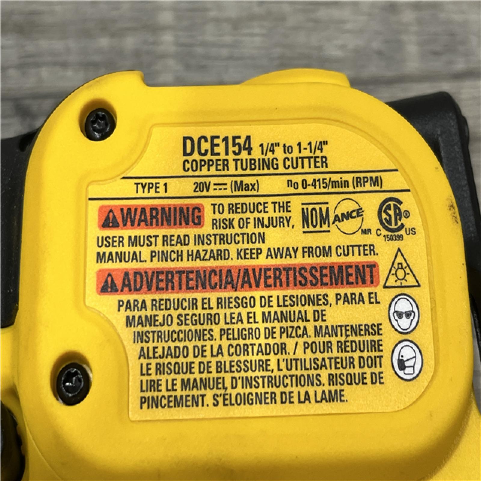 AS-IS DEWALT 20-Volt MAX XR Copper Cutter (Tool Only)