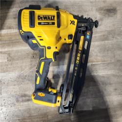 HOUSTON LOCATION - AS-IS DeWalt 20V 16 Gauge Cordless Angled Finish Nailer Kit W/ 2Ah Battery