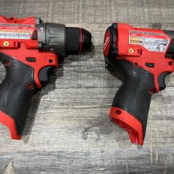 AS-IS Milwaukee FUEL 12-Volt Lithium-Ion Brushless Cordless Hammer Drill and Impact Driver Combo Kit