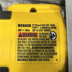 AS-IS DEWALT 20V XR Cordless 3 in. Cut-Off Tool (Tool Only)